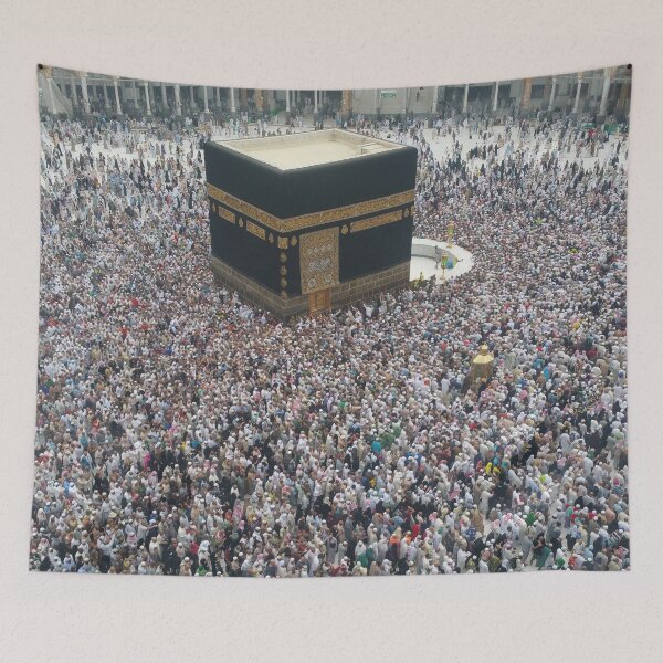 Item preview, Mecca with Muslim people pilgrims designed and sold by skalihm.