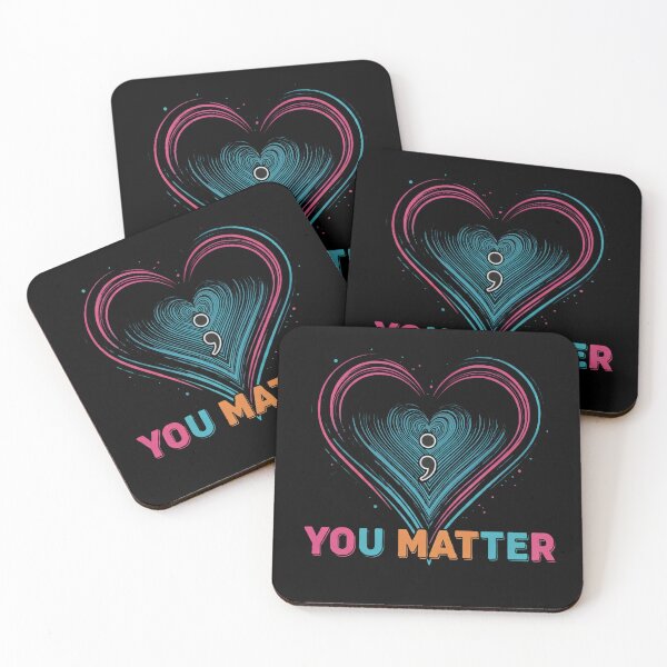 Item preview, You Matter Suicide Prevention Awareness Teal Purple Heart designed and sold by studiopekepeke.