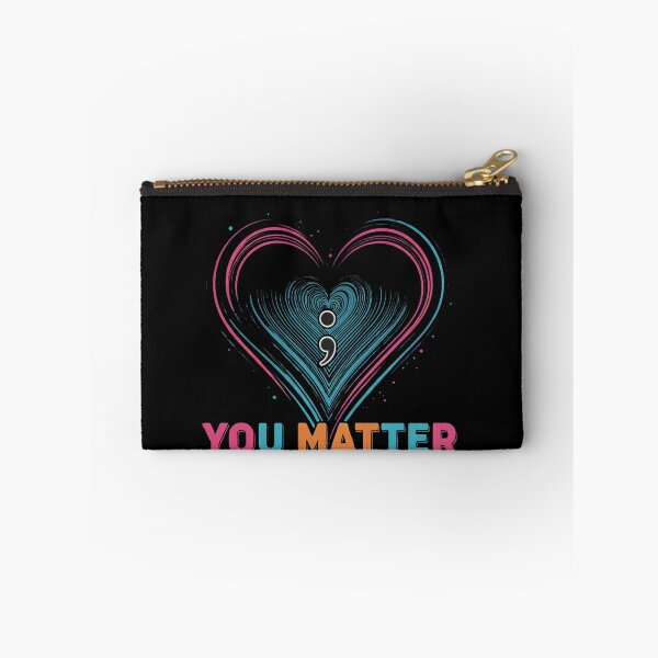 Item preview, You Matter Suicide Prevention Awareness Teal Purple Heart designed and sold by studiopekepeke.