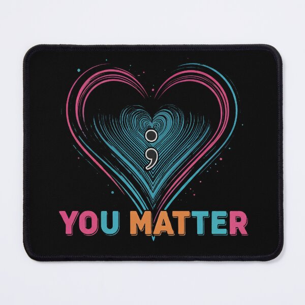 Item preview, You Matter Suicide Prevention Awareness Teal Purple Heart designed and sold by studiopekepeke.