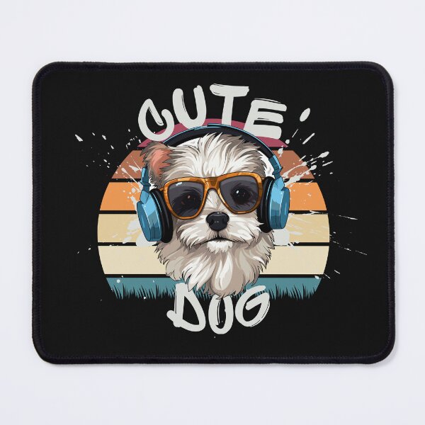 Item preview, Dog listening to modern pop rock designed and sold by AvrilDesigns06.