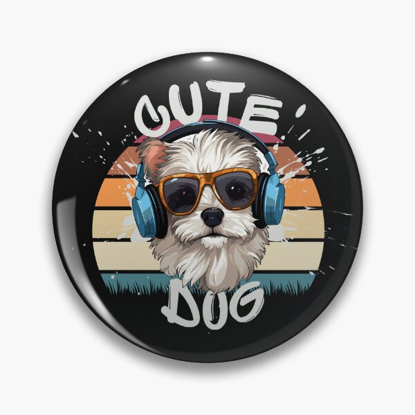 Item preview, Dog listening to modern pop rock designed and sold by AvrilDesigns06.
