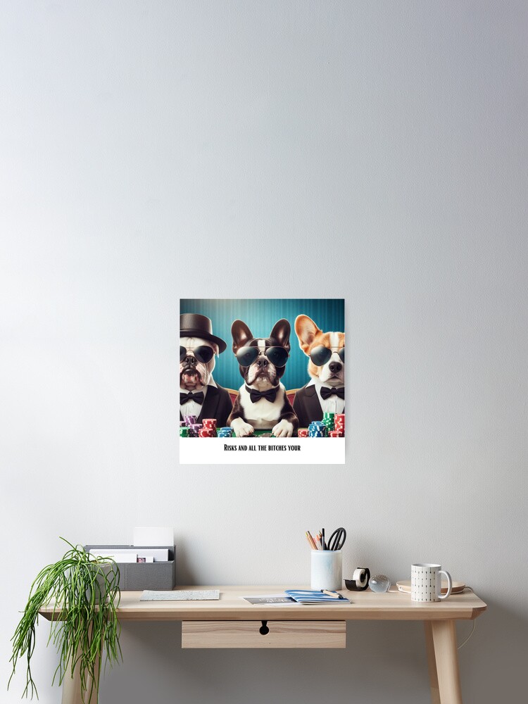 Thumbnail 2 of 3, Poster, Casino dog designed and sold by Rudke.
