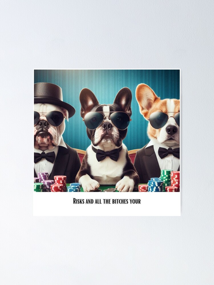 Thumbnail 1 of 3, Poster, Casino dog designed and sold by Rudke.