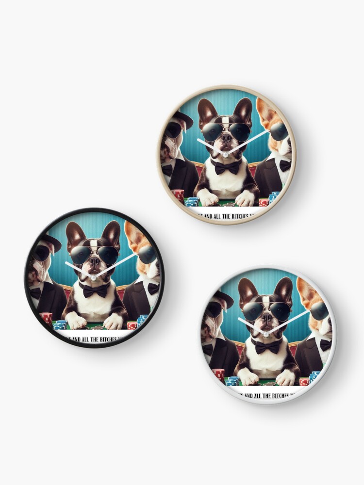 Thumbnail 3 of 4, Clock, Casino dog designed and sold by Rudke.