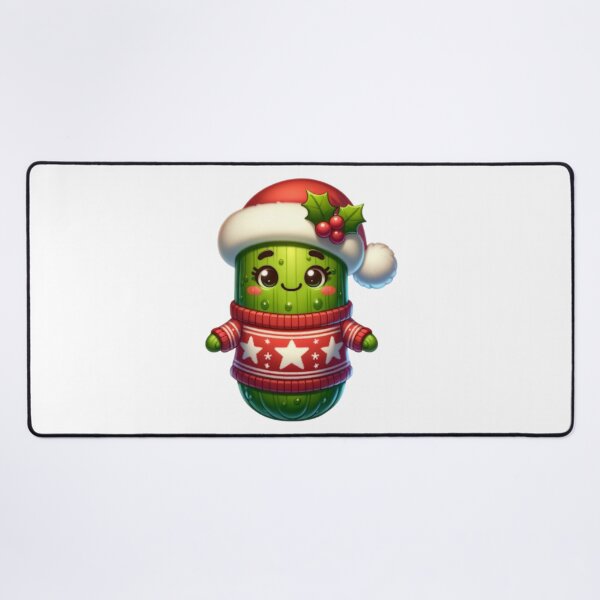 Item preview, Cartoon Pickle Wearing Christmas Sweater designed and sold by BassHeadMomma.