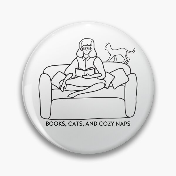 Item preview, Books cats and cozy naps designed and sold by CreativaNook.