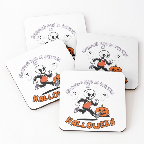 Item preview, running day halloween skeleton designed and sold by DesignNadine.