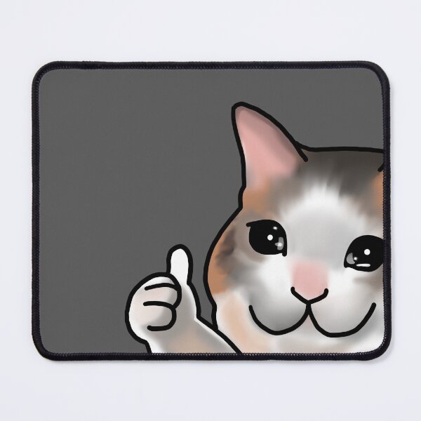 Item preview, thumbs up crying cat sad thumbs up cat designed and sold by LifeWithMeme.