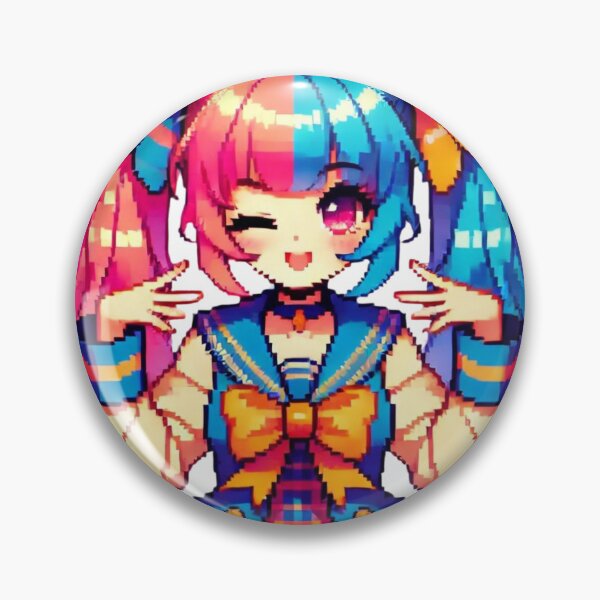 Item preview, Dual-Tone Pigtail Girl designed and sold by Pixel-Lift.
