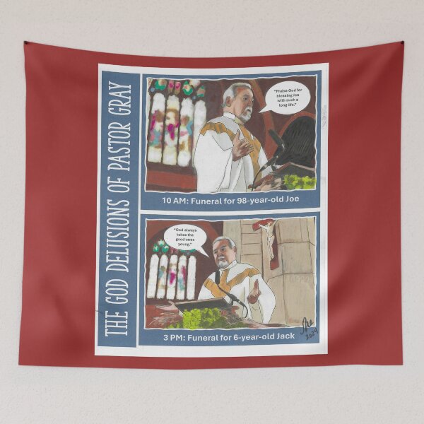 Item preview, The God Delusions of Pastor Gray designed and sold by RuthyBallard.