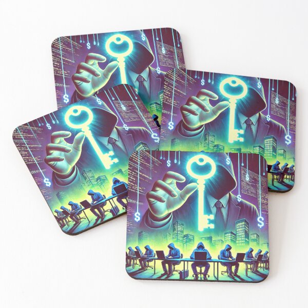 Item preview, A satirical and surreal image showing a glowing key hovering above a split scene_ on one side, shadowy government officials in suits reaching for it designed and sold by Bored Elon.