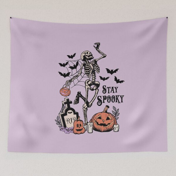 Item preview, Dancing Skeleton and Pumpkins designed and sold by Miniouka.