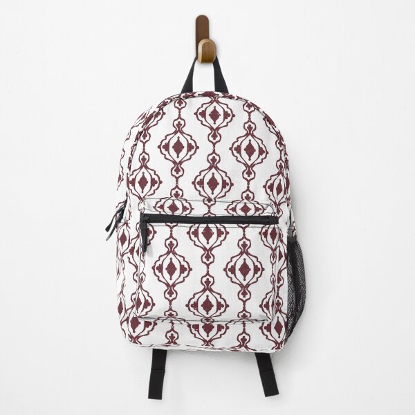 Item preview, Dacha Arabesque Pattern - Snow + Wine designed and sold by Irene Estelle.
