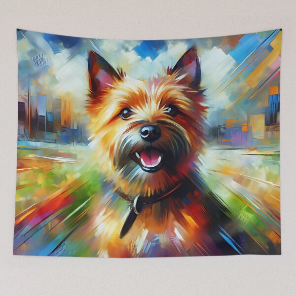 Item preview, Impresión acrílica de perro Norwich Terrier Retrato de mascota Amantes de los perros designed and sold by Puppy Puzzles Plus.