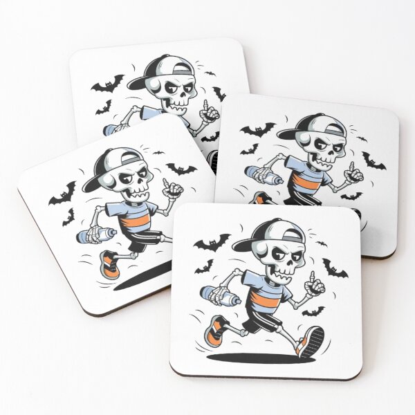 Item preview, running day halloween skeleton designed and sold by DesignNadine.