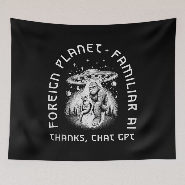 Item preview, Planeta extraño, IA familiar – Gracias, ChatGPT designed and sold by A.I. Took My Job!.