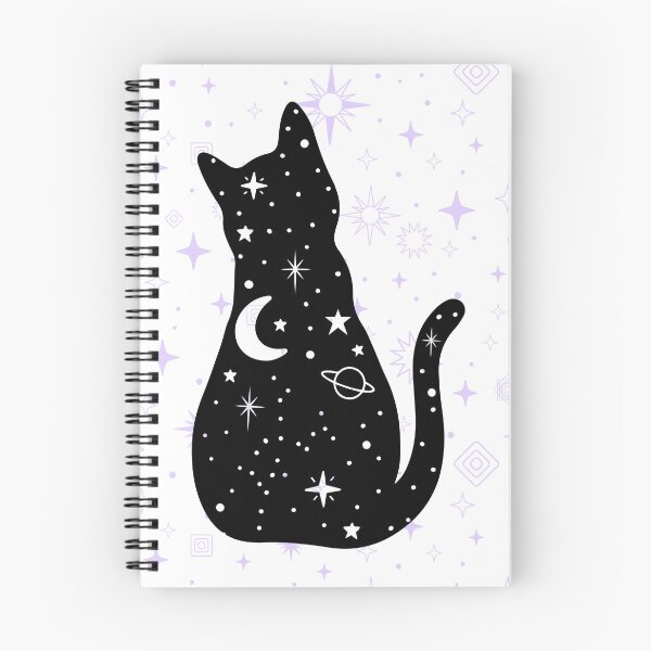 Item preview, Witchy black cat designed and sold by CreativaNook.