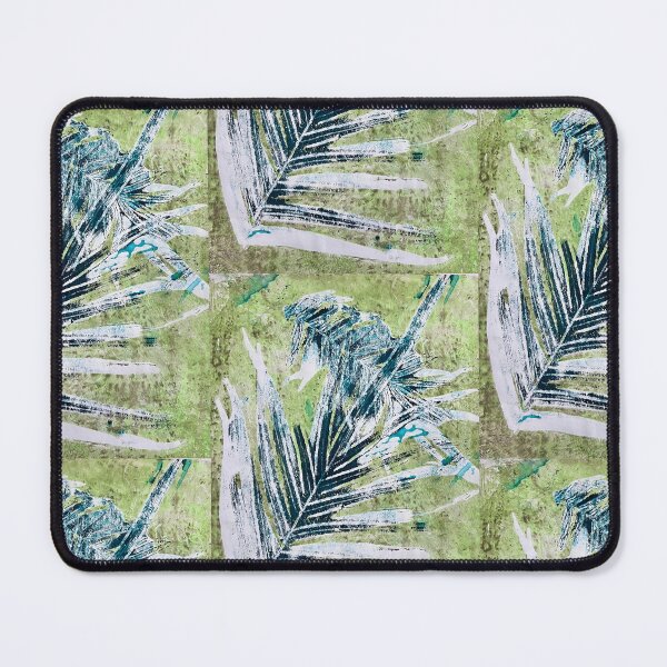 Item preview, GREEN LEAVES MONOPRINT designed and sold by ArtePerlaSofia.