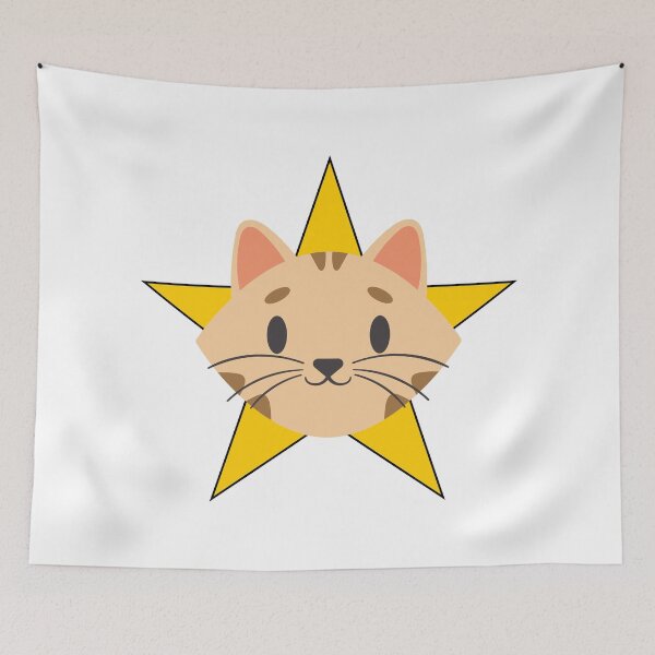 Item preview, STAR CAT, CUTE TAN CAT STAR designed and sold by larissa-myrie.