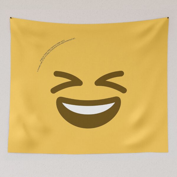 Item preview, Grinning Squinting Face Emoji designed and sold by VeryRandomShop.