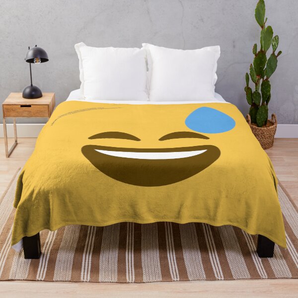 Item preview, Grinning Face with Sweat Face Emoji designed and sold by VeryRandomShop.