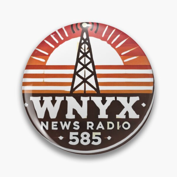 Item preview, Retro News Radio Badge designed and sold by Pixel-Lift.