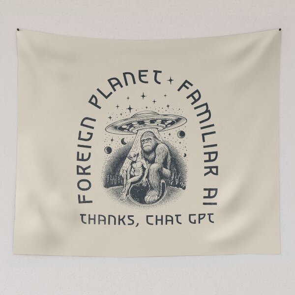 Item preview, Planeta extraño, IA familiar – Gracias, ChatGPT designed and sold by A.I. Took My Job!.