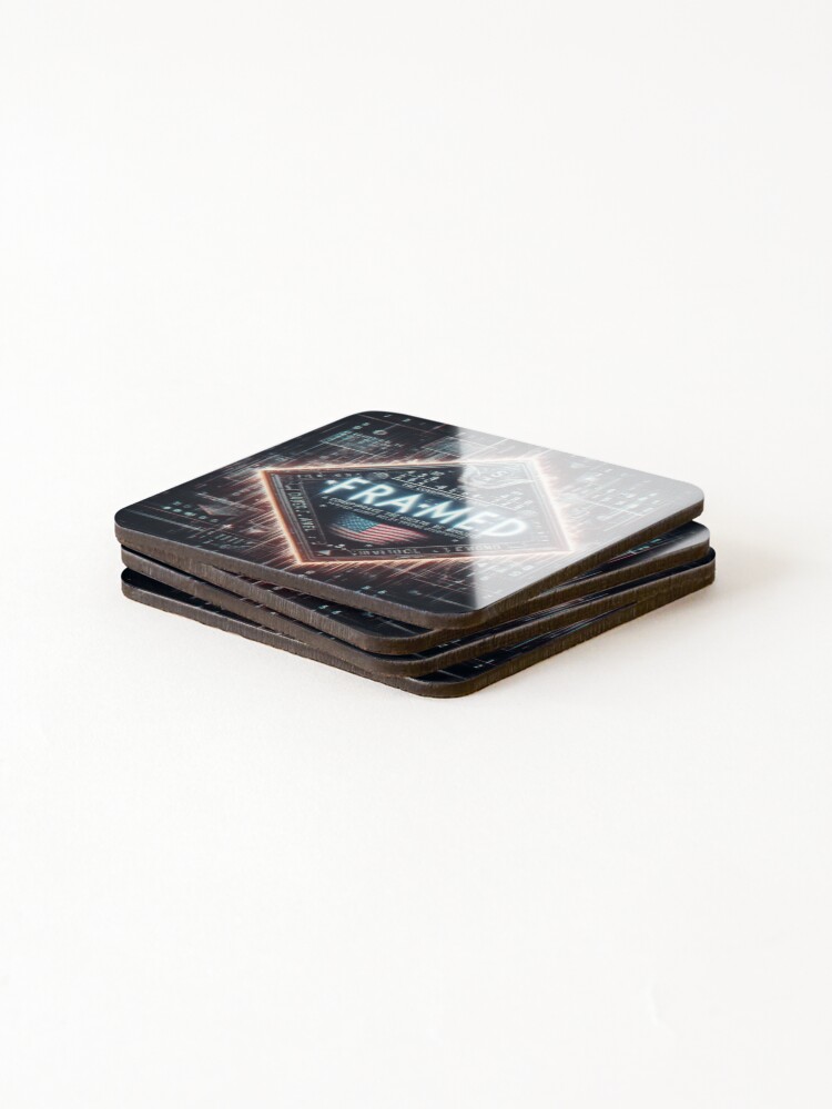 Thumbnail 4 of 5, Coasters (Set of 4), Framed designed and sold by RellimsRealm.
