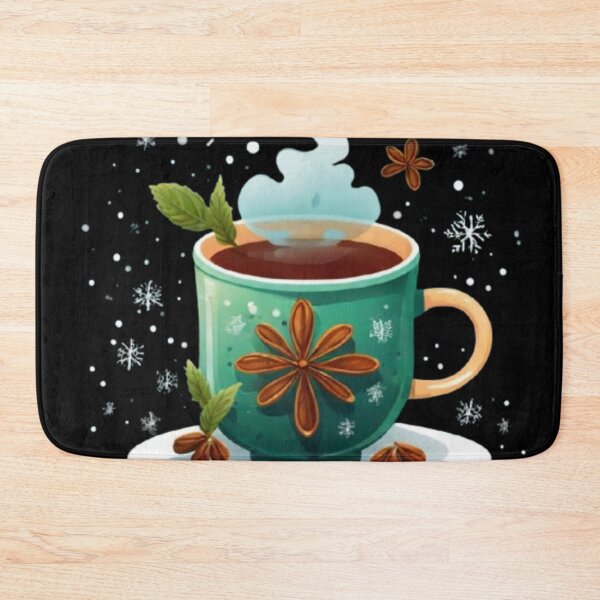 Item preview, Hot tea with mint in snowflake mug designed and sold by Ash44444.
