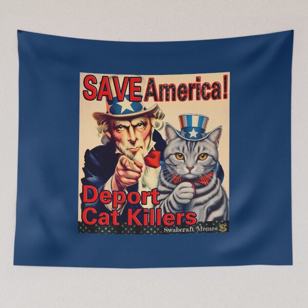 Item preview, Save America! Deport Cat Killers designed and sold by Swabcraft.
