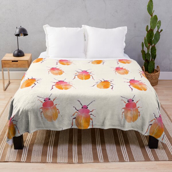 Item preview, Colorful Watercolor Beetles Pattern designed and sold by PaperRainCloud.