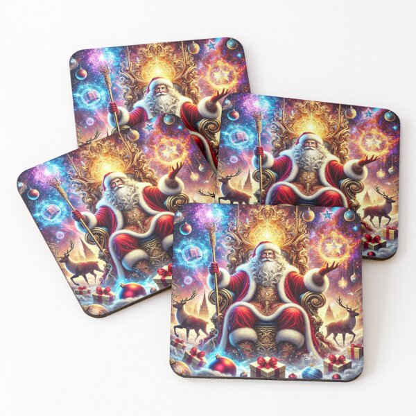 Item preview, Throne of the Cosmos: Santa's Galactic Reign designed and sold by damiansart.