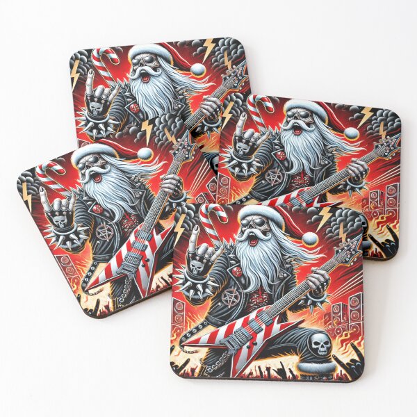 Item preview, Rockin' Santa: The Heavy Metal Holiday designed and sold by damiansart.