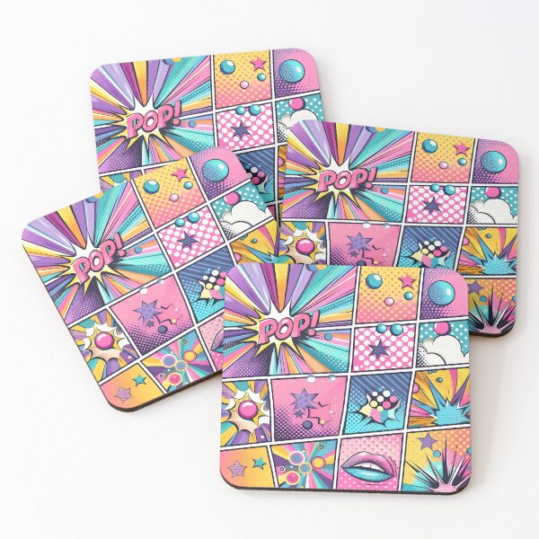 Item preview, Pop art cartoon style abstract  designed and sold by Ilikeiwantilove.