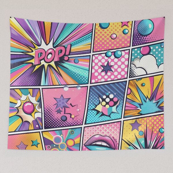 Item preview, Pop art cartoon style abstract  designed and sold by Ilikeiwantilove.
