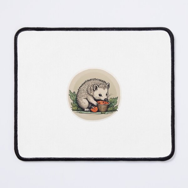 Item preview, Adorable Hedgehog Eating Tomato Soup designed and sold by cheri-lychee.