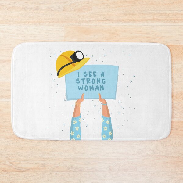Item preview, I see a strong woman, strong woman. constrcution worker. designed and sold by Lunarmenta.