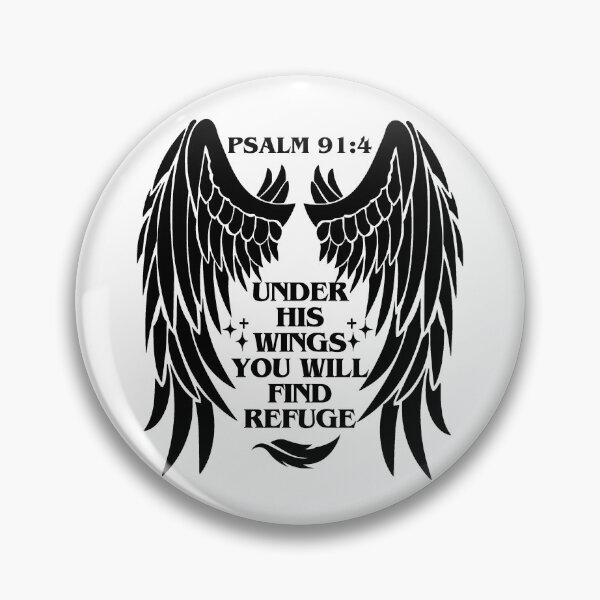 Item preview, Psalm 91:4, bible verse  designed and sold by MoriaStore.