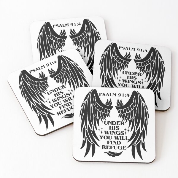Item preview, Psalm 91:4, bible verse  designed and sold by MoriaStore.