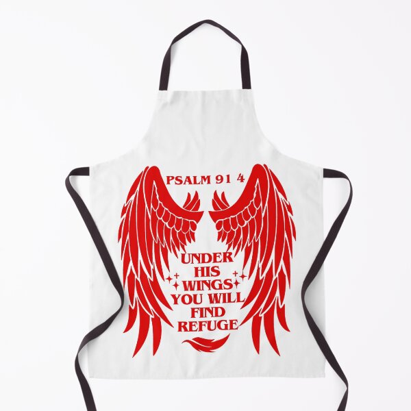 Item preview, Under His Wings You Will Find Refuge, Psalm 91:4, bible verse designed and sold by MoriaStore.