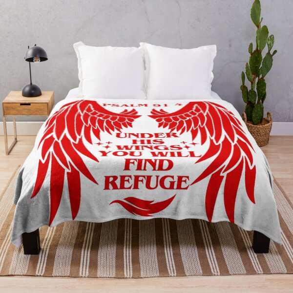 Item preview, Under His Wings You Will Find Refuge, Psalm 91:4, bible verse  designed and sold by MoriaStore.