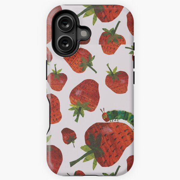 Vista previa del artículo con la obra «¡La oruga muy hambrienta con estampado de fresa!», diseñado y vendido por xosillycore.
