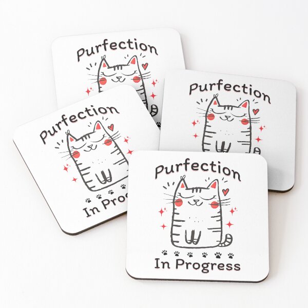 Item preview, Purrfection in Progress – Cute Cat Lover designed and sold by Tee Nook.
