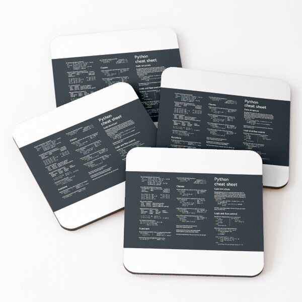 Item preview, Python _Cheat Sheet designed and sold by Unpredictable Lab.