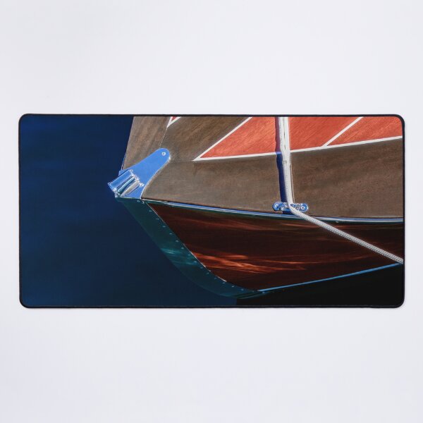 Item preview, Classic Wooden Boat on Blue Water designed and sold by Darin Ashton.