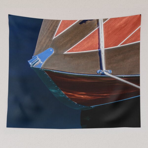 Item preview, Classic Wooden Boat on Blue Water designed and sold by Darin Ashton.
