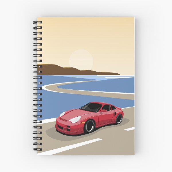 Artikelvorschau, 2004 Roter Porsche 996 911 Turbo Ocean Drive entworfen und verkauft von blackdogshop.