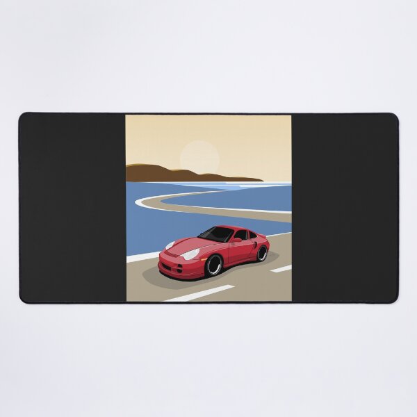 Artikelvorschau, 2004 Roter Porsche 996 911 Turbo Ocean Drive entworfen und verkauft von blackdogshop.