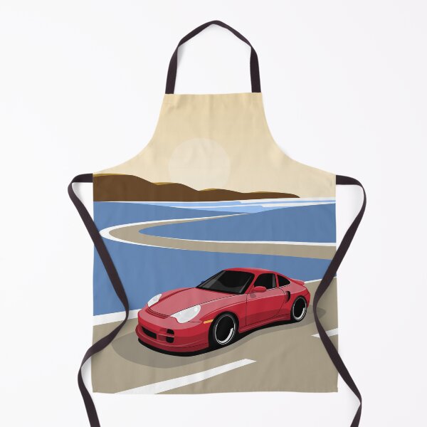 Artikelvorschau, 2004 Roter Porsche 996 911 Turbo Ocean Drive entworfen und verkauft von blackdogshop.